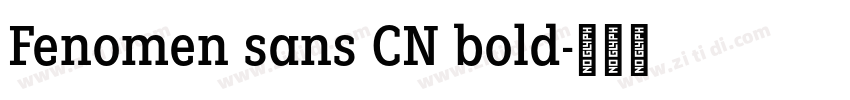 Fenomen sans CN bold字体转换